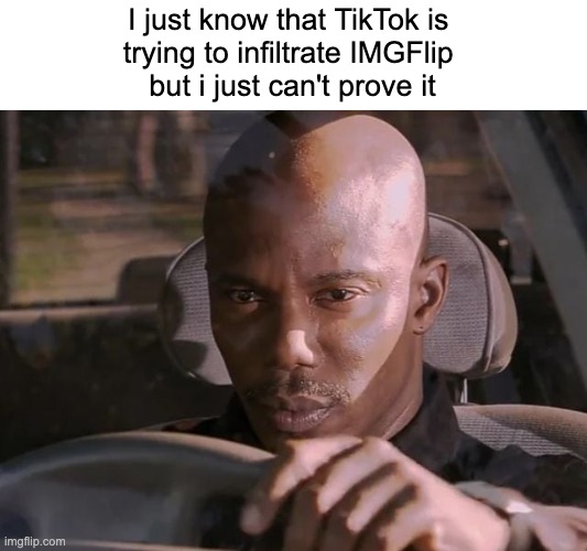 SAVE US FORM TIKTOK! | I just know that TikTok is 
trying to infiltrate IMGFlip 
but i just can't prove it | image tagged in but you can't prove it | made w/ Imgflip meme maker