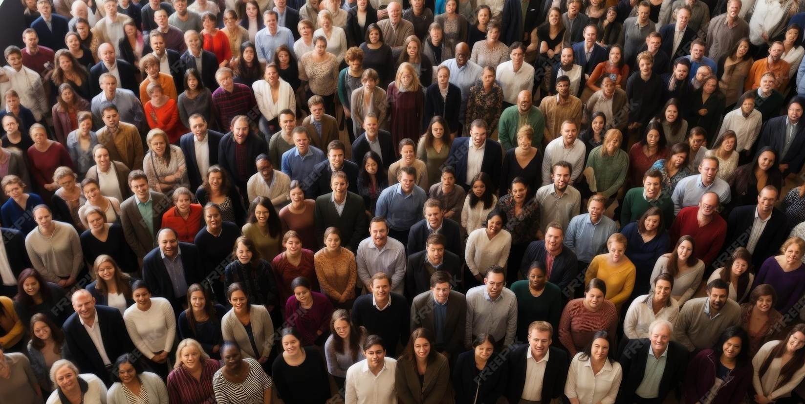 large group of diverse people Blank Meme Template