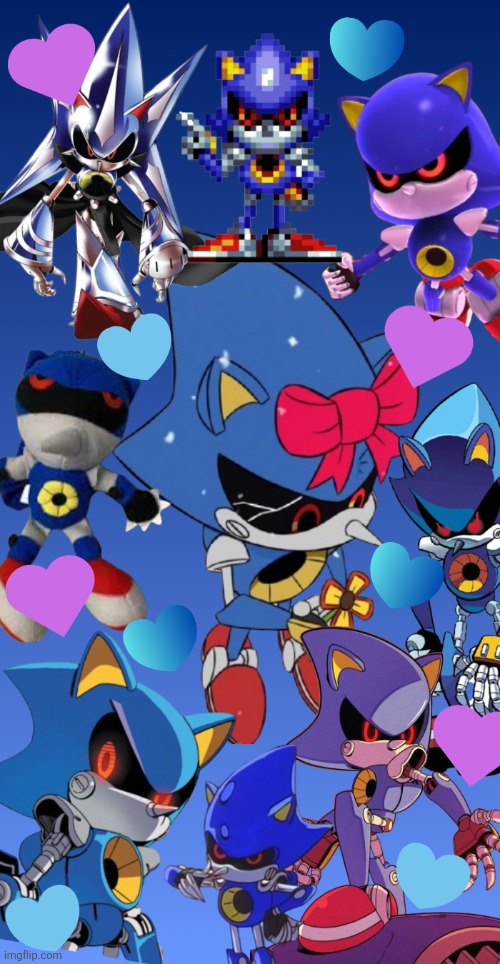 now that everyone has... hopefully, calmed down, what do you guys think of this metal sonic wallpaper i made for my my phone? | made w/ Imgflip meme maker