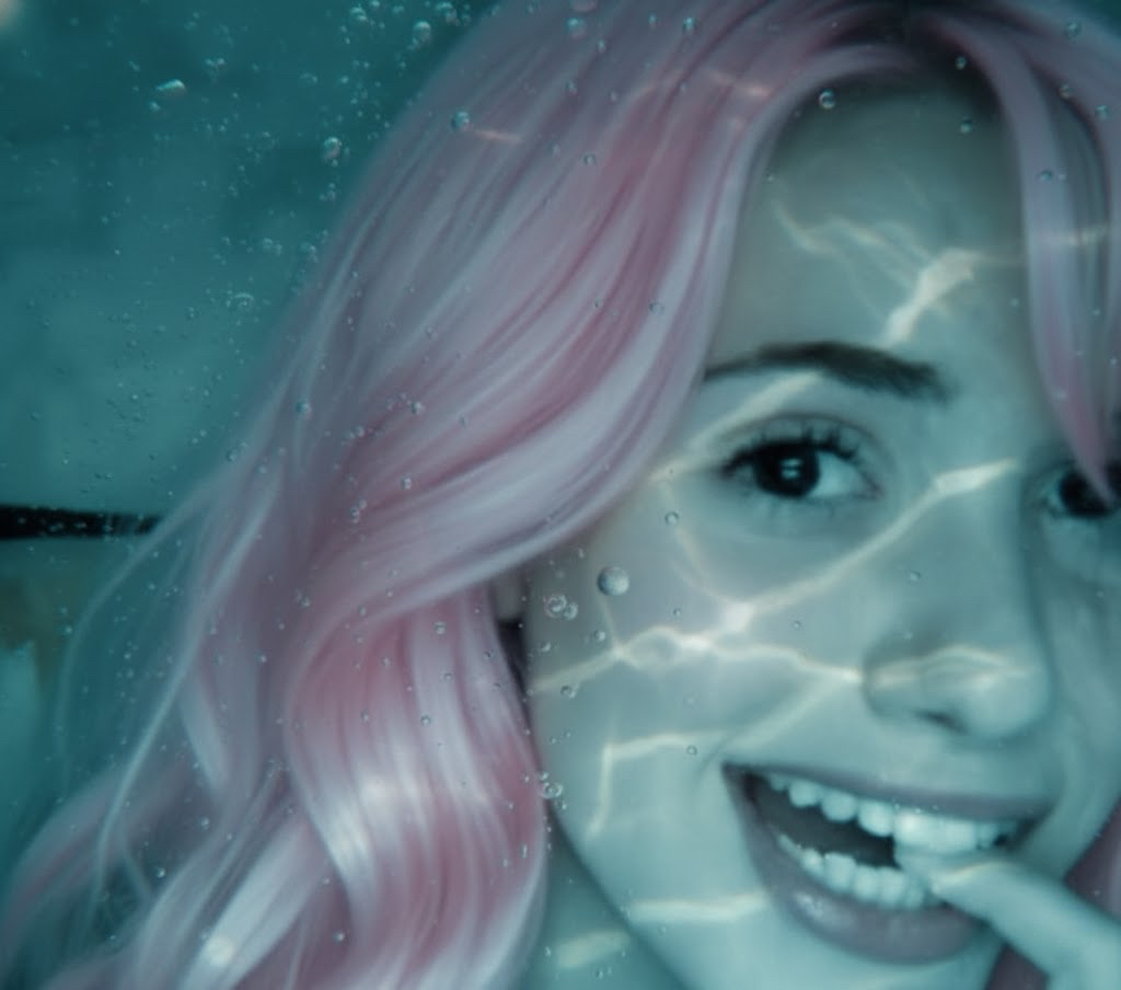 Princess Shirahoshi biting her mermaid finger Blank Meme Template