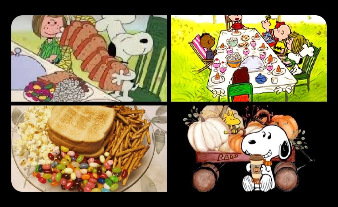 Snoopy Thanksgiving silly Blank Meme Template