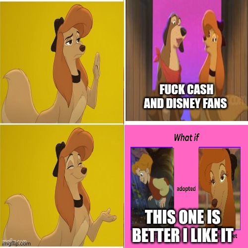 Terry Prefers David Over Cash | FUCK CASH AND DISNEY FANS; THIS ONE IS BETTER I LIKE IT | image tagged in dixie aka reba mcentire terry's meme,disney,mgm,the fox and the hound 2,reba mcentire,memes | made w/ Imgflip meme maker