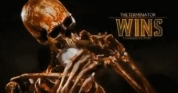 the terminator wins skeleton Blank Meme Template