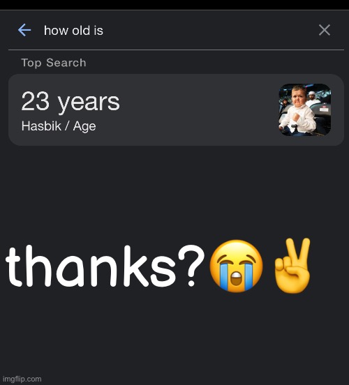 thanks?😭✌️ | made w/ Imgflip meme maker