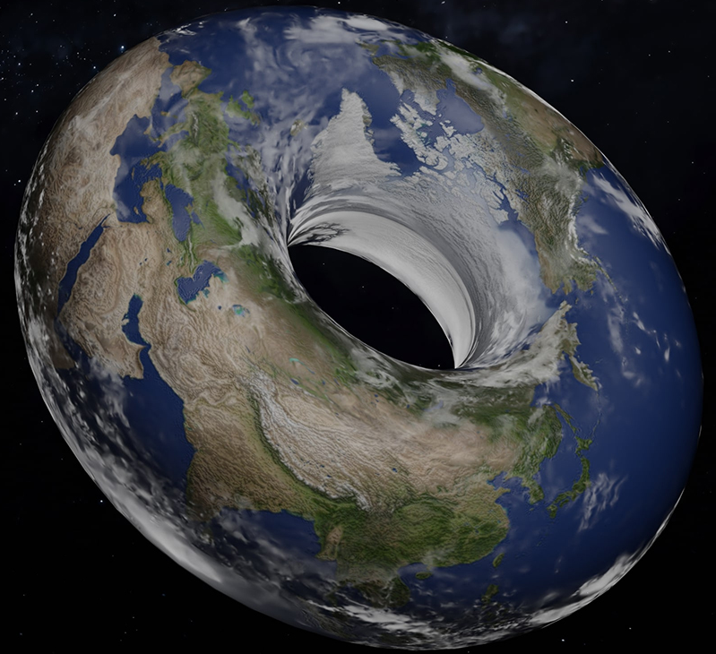 donut earth Blank Meme Template