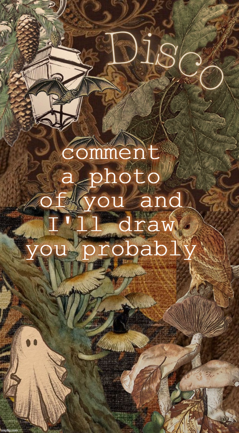 portrait practice | comment a photo of you and I'll draw you probably | image tagged in disco's autumn temp | made w/ Imgflip meme maker