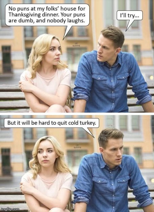 Get it while its hot! | image tagged in thanksgiving dinner,cold,turkey,bad puns,happy thanksgiving | made w/ Imgflip meme maker