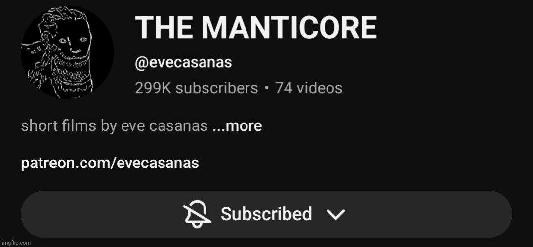 she changed her name!! | image tagged in manticore | made w/ Imgflip meme maker