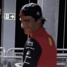Mischievous Carlos Sainz Blank Meme Template