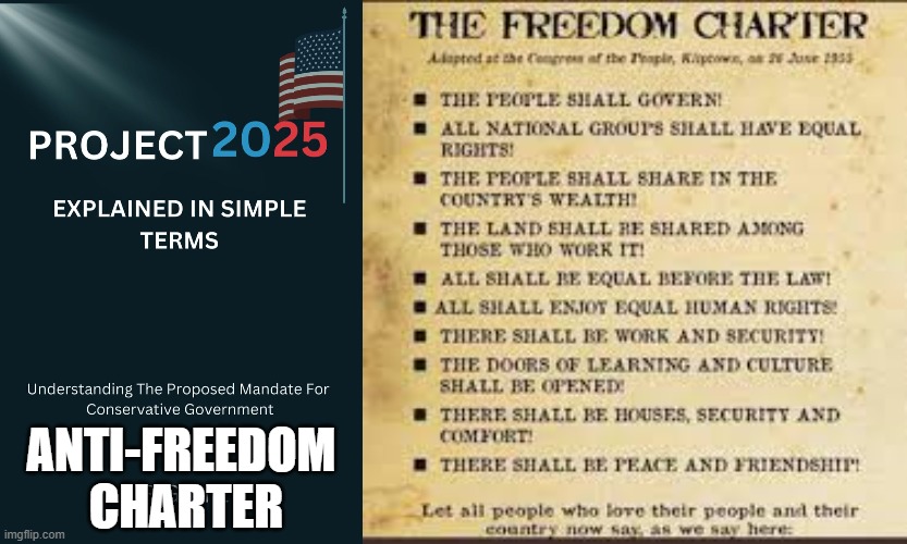 Freedom for Me | ANTI-FREEDOM  CHARTER | made w/ Imgflip meme maker