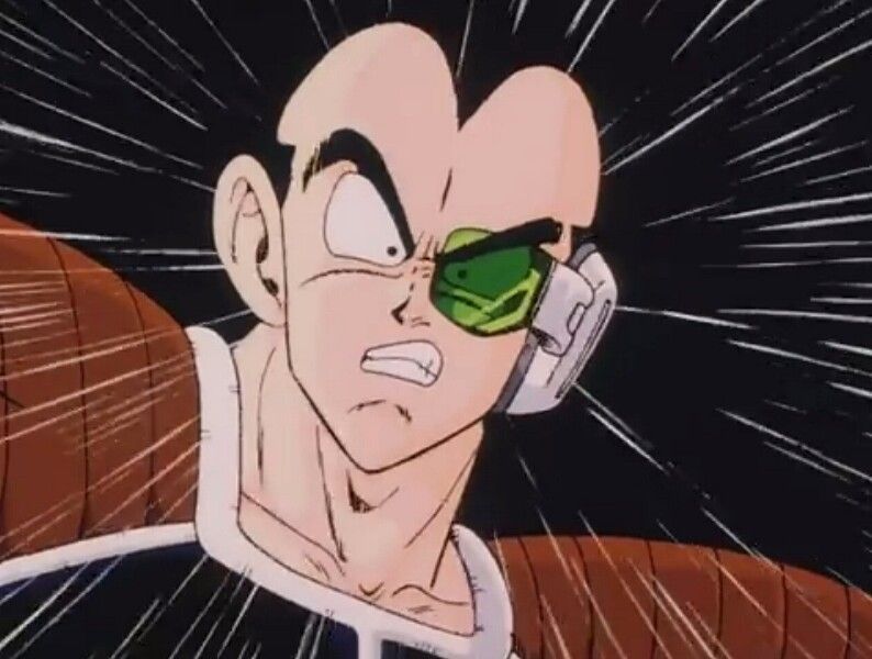 Raditz Shocked Blank Meme Template