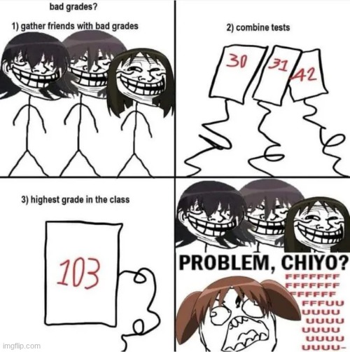 image tagged in azumanga daioh,chiyo | made w/ Imgflip meme maker