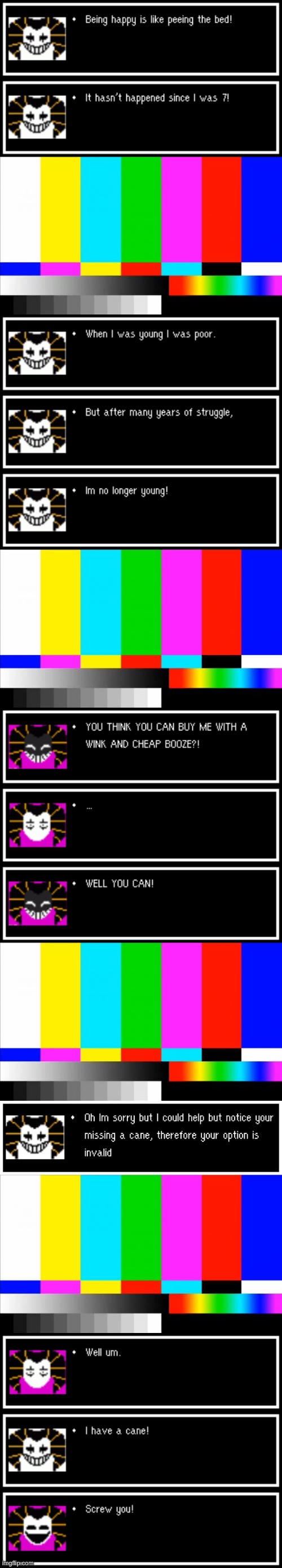 image tagged in tv test card color | made w/ Imgflip meme maker