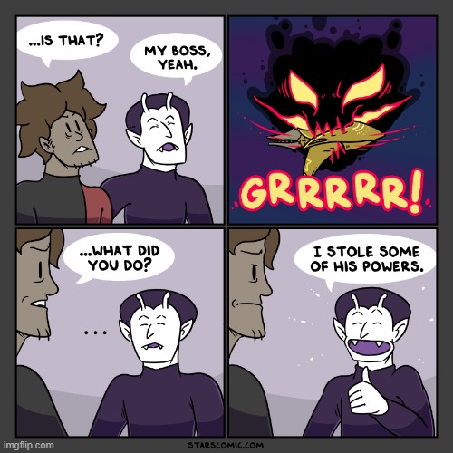 image tagged in stars,werewolf,vampire,demon,powers,stolen | made w/ Imgflip meme maker
