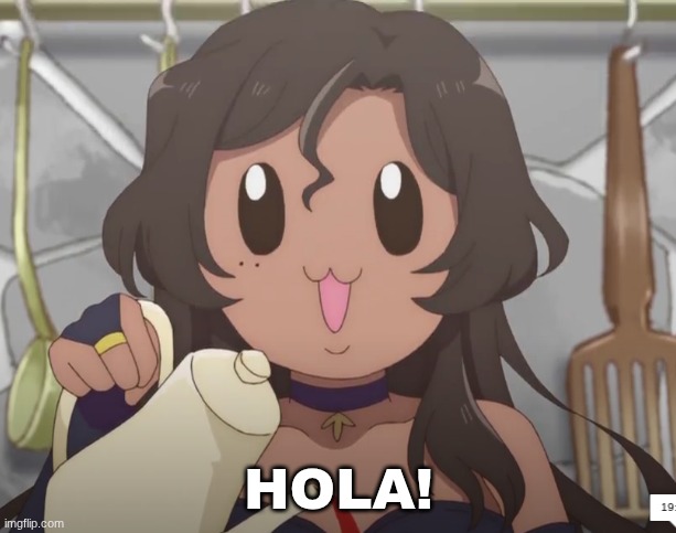 Viola pouring tea | HOLA! | image tagged in viola pouring tea | made w/ Imgflip meme maker