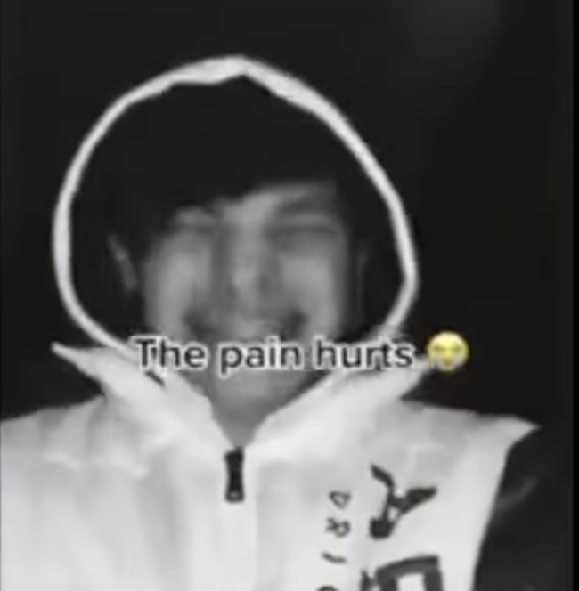 the pain hurts Blank Meme Template