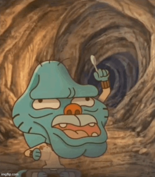 caveman gumball | image tagged in caveman gumball | made w/ Imgflip meme maker