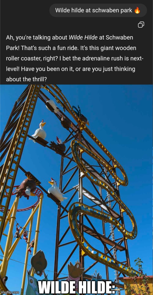 AI being dumb #2 | WILDE HILDE: | image tagged in ai,dumb,artificial intelligence,stupid | made w/ Imgflip meme maker