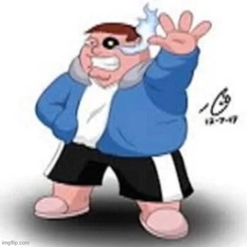 in undertale, peter was supposed to be in the game as an easter egg but was scrapped | made w/ Imgflip meme maker