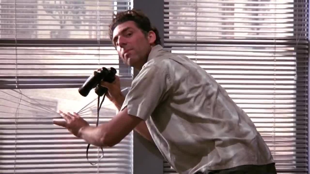 Seinfeld Kramer Binoculars Blank Meme Template