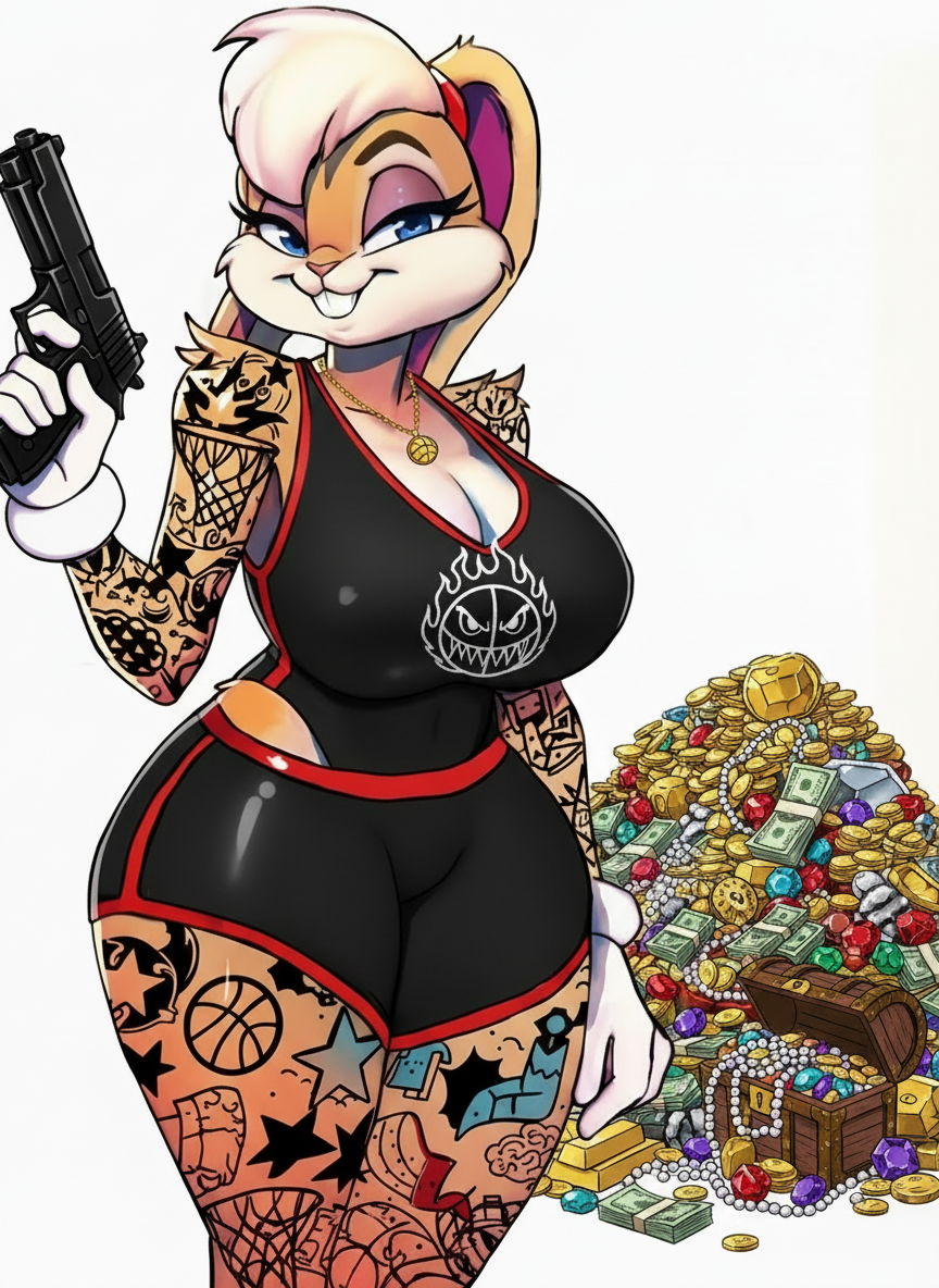 gangster lola bunny Blank Meme Template