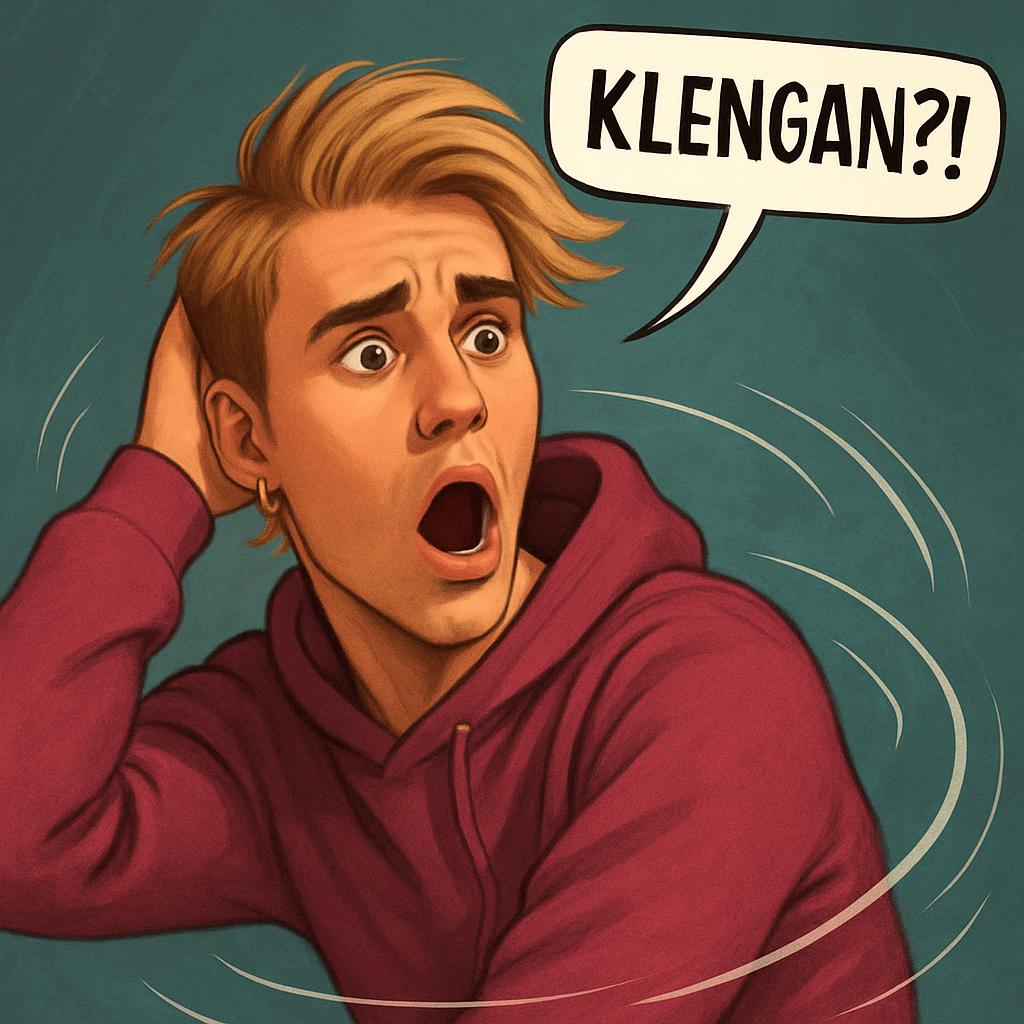 Justin Bieber erfährt zum ersten Mal von dem Youtuber Klengan un Blank Meme Template