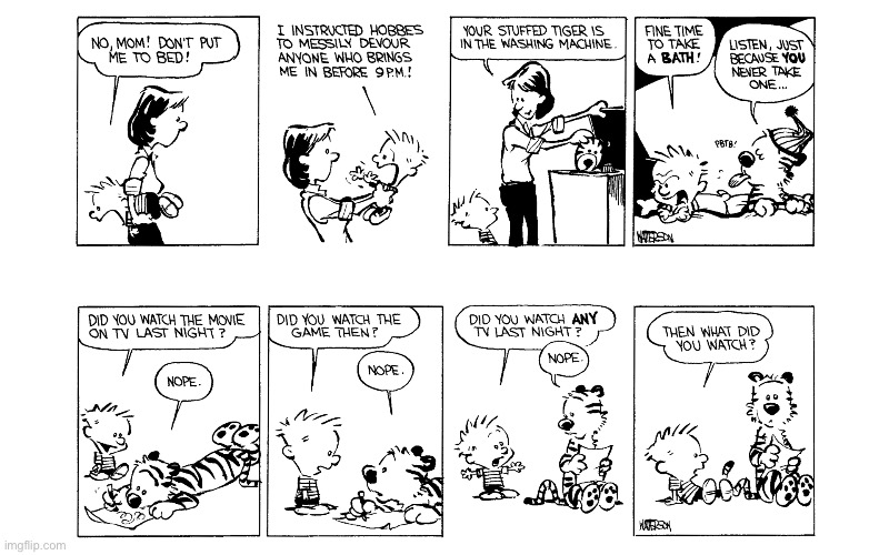image tagged in calvin and hobbes,comics | made w/ Imgflip meme maker