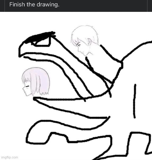 wtf is this eldritch being I just created | image tagged in finish the drawing | made w/ Imgflip meme maker