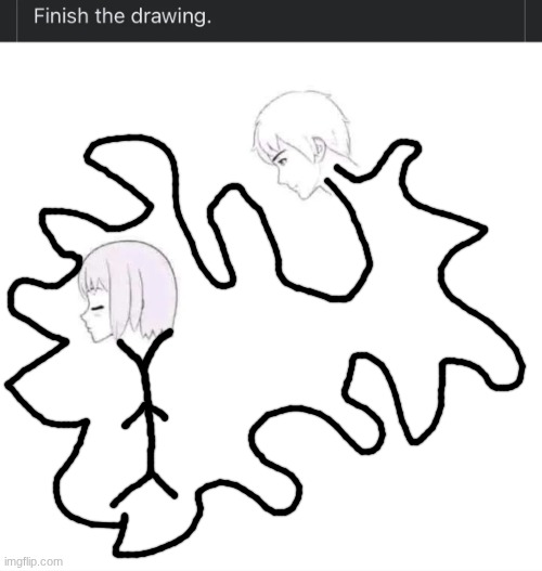 it's a flame and not vore | image tagged in finish the drawing | made w/ Imgflip meme maker