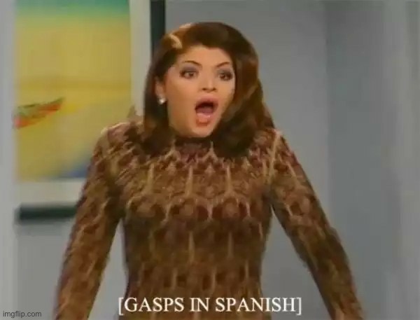 Soraya Gasps in Spanish | image tagged in soraya gasps in spanish | made w/ Imgflip meme maker