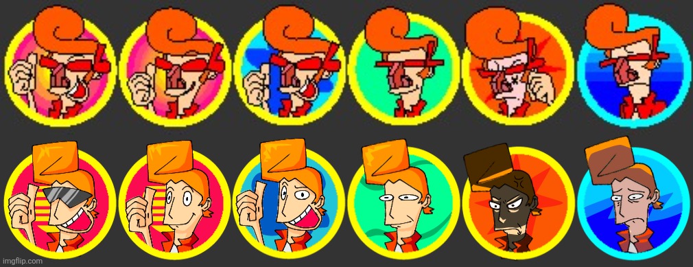 In galactic groove, shot's little expression icons will actually be used as more of a health bar | made w/ Imgflip meme maker