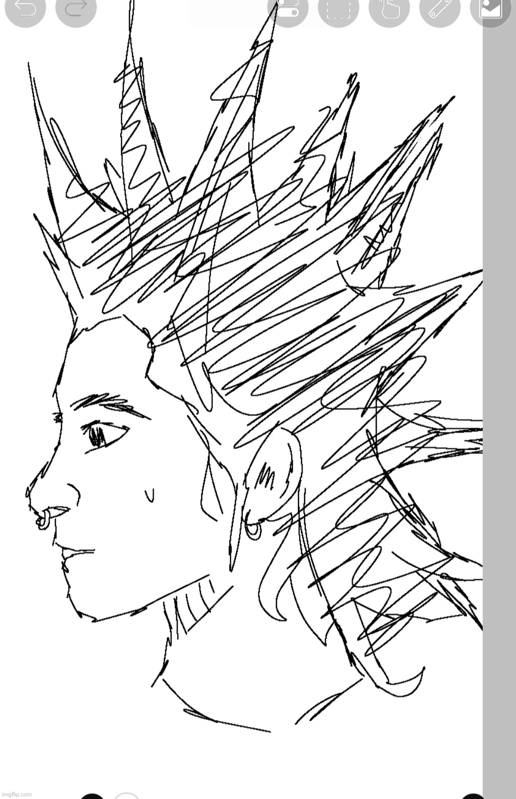 doodle of a guy- wouldn't usually post this but i havent done anything on here in a while (mb) | made w/ Imgflip meme maker