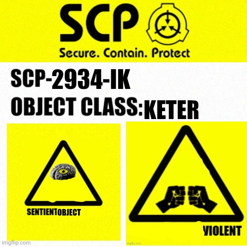 SCP-2934-IK Blank Meme Template