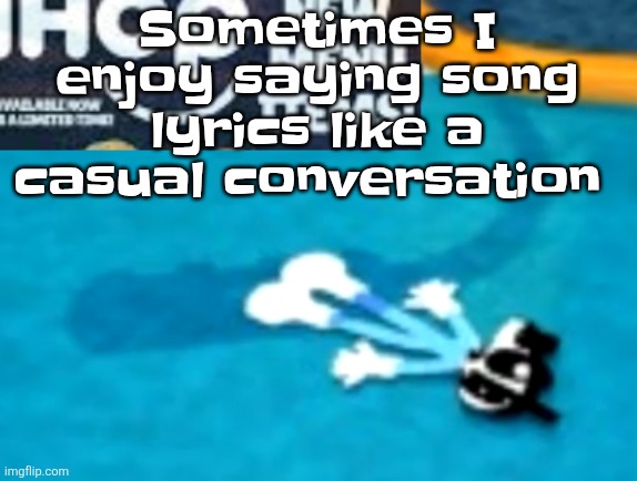"No one hears a word, they say. Quick question, is the memory gone?... are ya.. feelin'.. numb? Perhaps?" | Sometimes I enjoy saying song lyrics like a casual conversation | image tagged in the flattening | made w/ Imgflip meme maker
