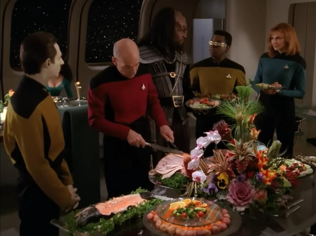 tng thanksgiving Blank Meme Template