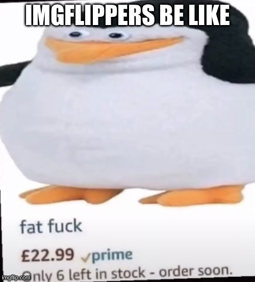 Fat bitch | IMGFLIPPERS BE LIKE | image tagged in fat fuck | made w/ Imgflip meme maker