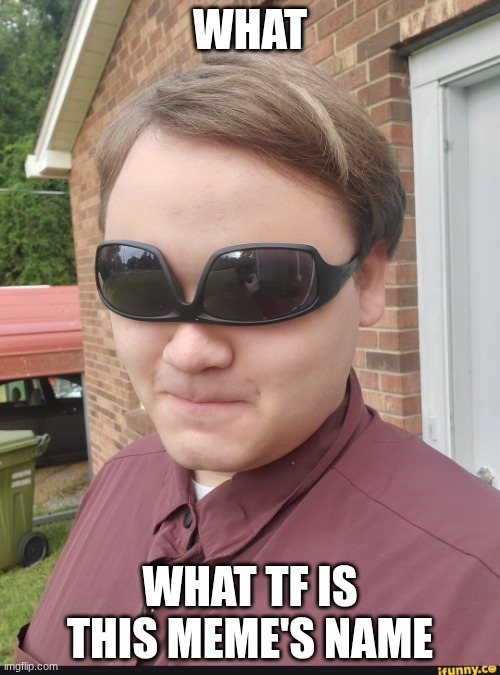 uh | WHAT; WHAT TF IS THIS MEME'S NAME | image tagged in a | made w/ Imgflip meme maker