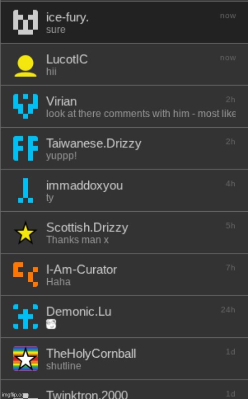 my meme chats | made w/ Imgflip meme maker