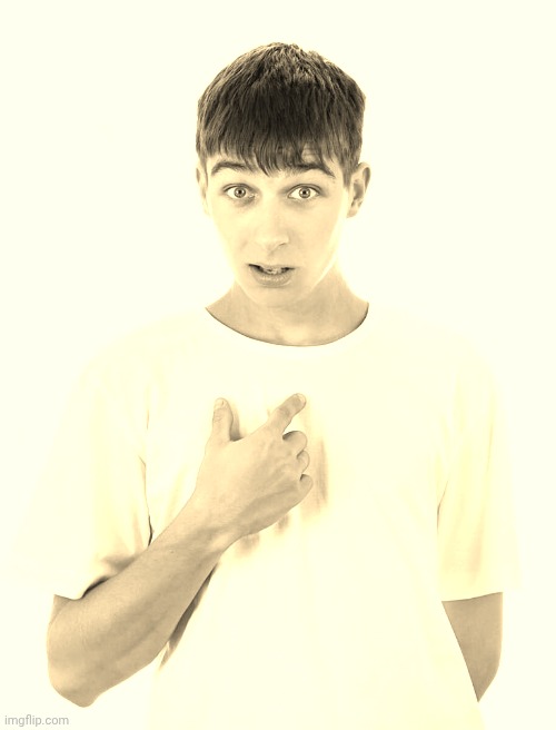 guy pointing at himself | image tagged in guy pointing at himself | made w/ Imgflip meme maker