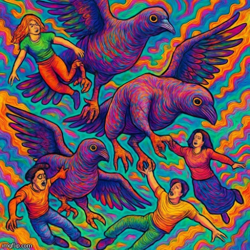 weird a** pigeons | made w/ Imgflip meme maker