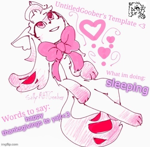 Here in englund we dont do thanksgiving :C | sleeping; happy thanksgivings to yall<3 | image tagged in untitledgoober's announcement template revamped | made w/ Imgflip meme maker