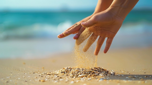 Sand slipping away Blank Meme Template