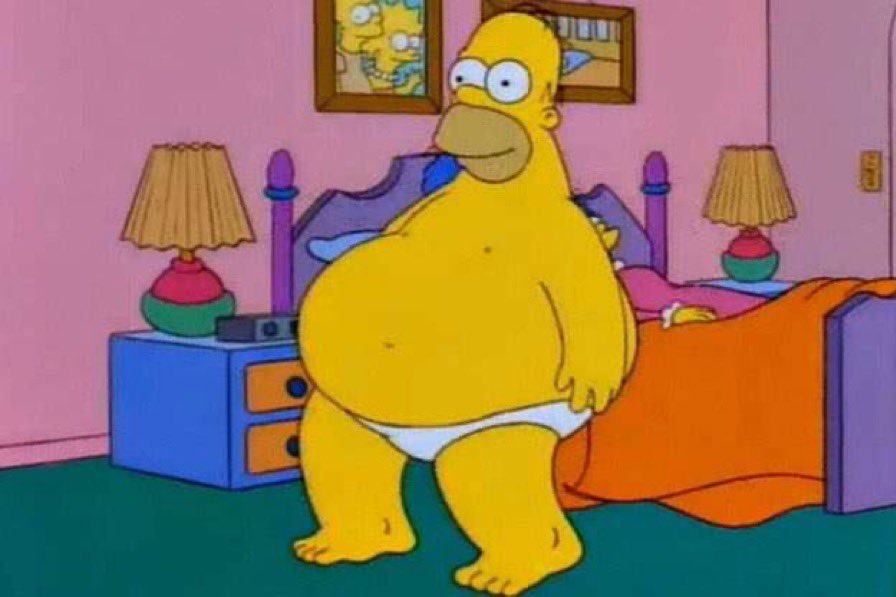 Homer Fat Blank Meme Template