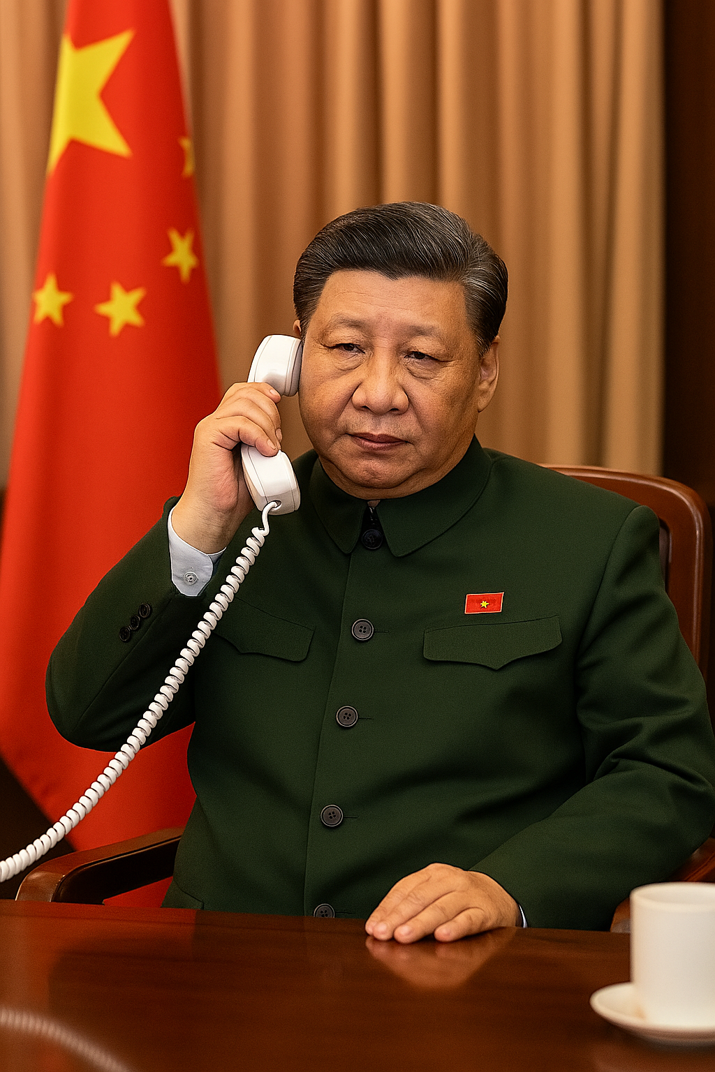 Xi phone call Blank Meme Template
