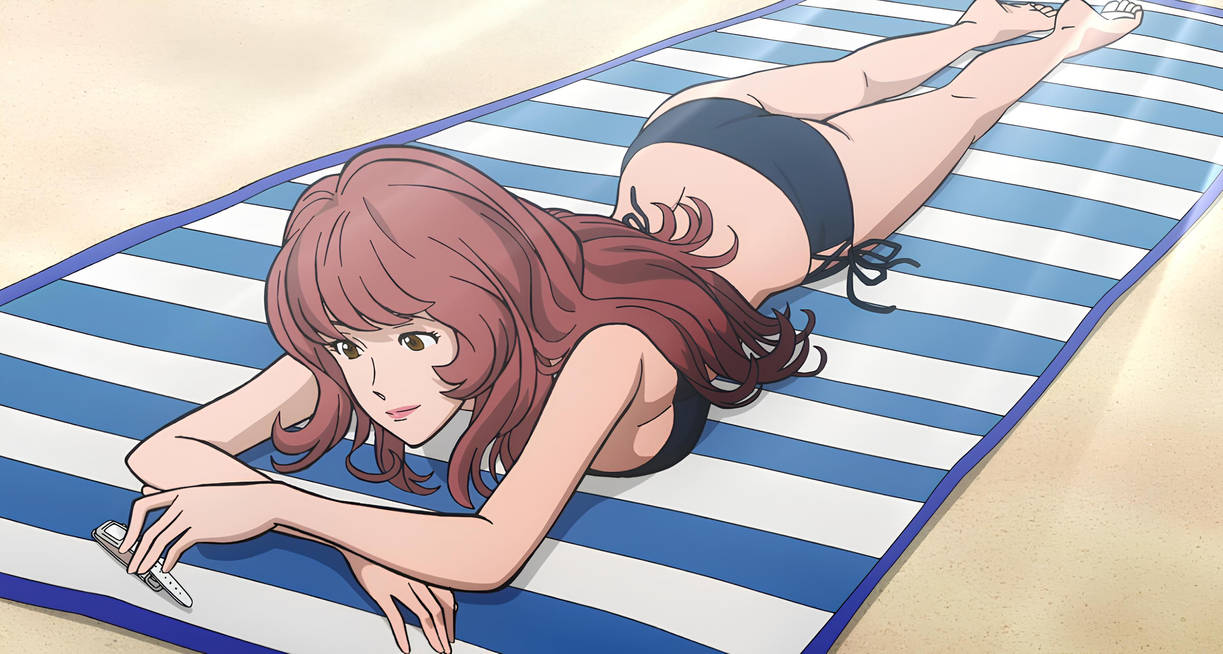 fujiko bathing Blank Meme Template