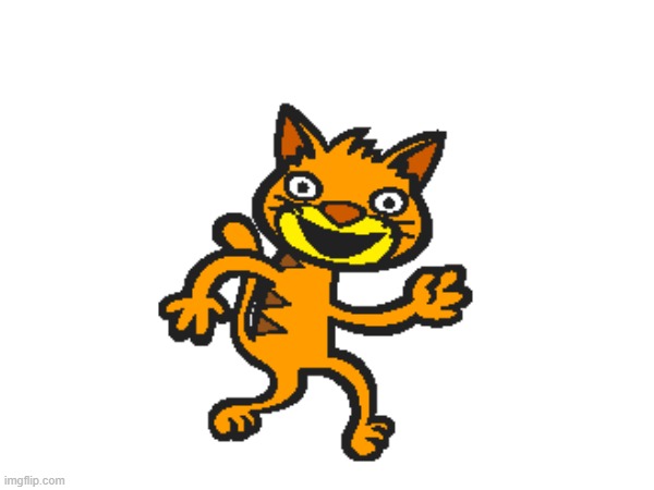 This is a cat clipart on scratch from 2009. React to this using memes. | image tagged in disgusting,abomination | made w/ Imgflip meme maker