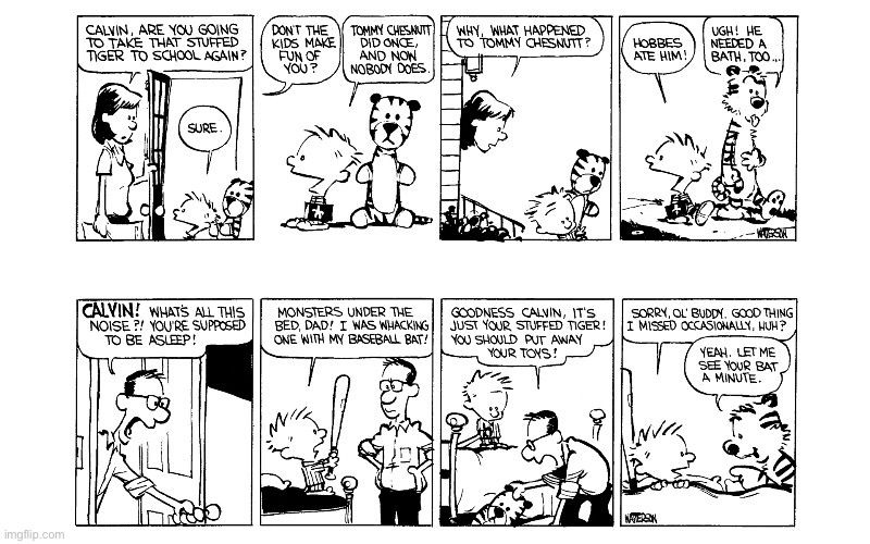 image tagged in calvin and hobbes,comics | made w/ Imgflip meme maker