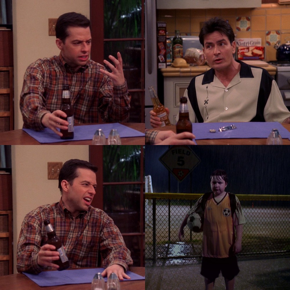 Two and a half men forgotten Blank Meme Template