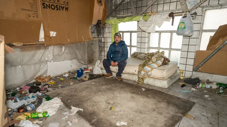 Homeless in Jacinto Benavente Blank Meme Template