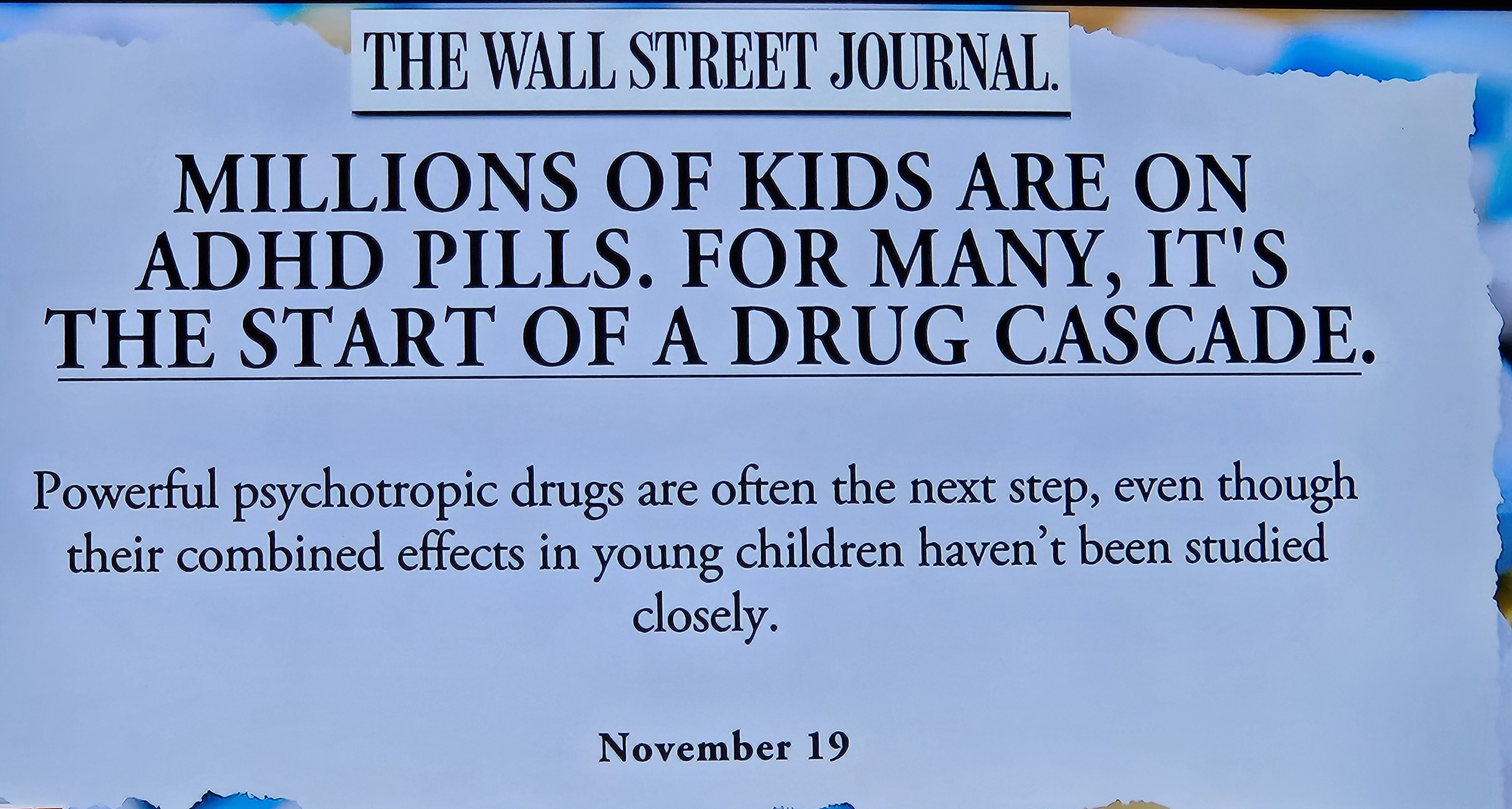 ADHD pills start a drug cascade Blank Meme Template